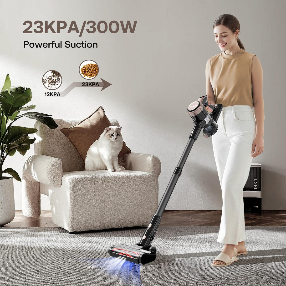 23KPa Lightweight Stick Cordless Vacuum Cleaner