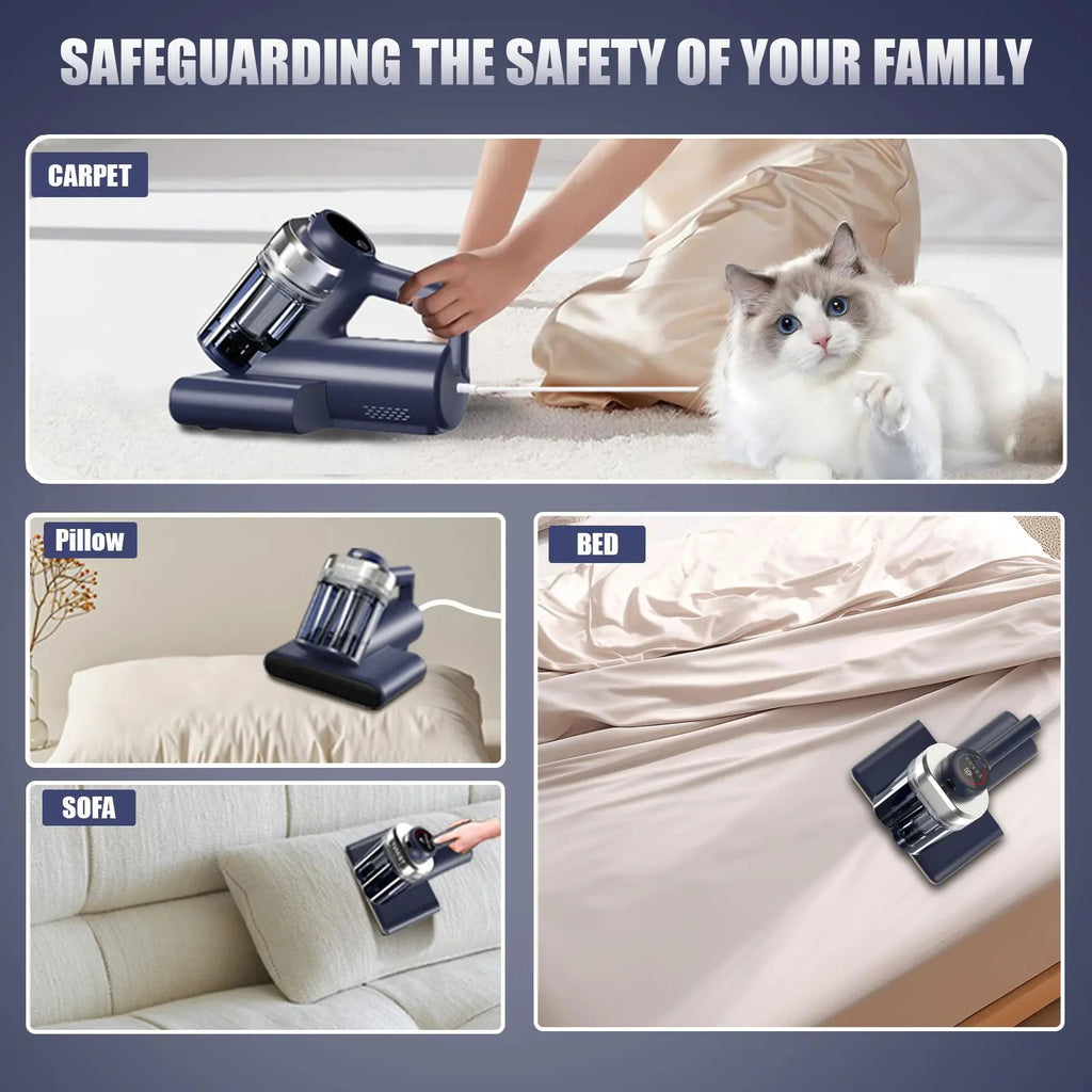 Mattress Vacuum Cleaner for Dust Mites with 16Kpa Powerful Suction